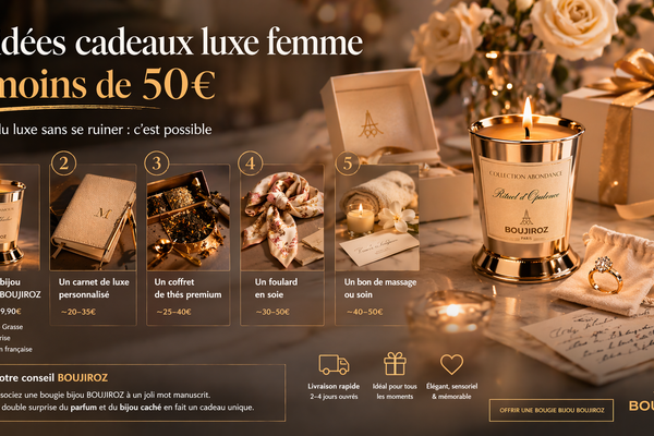 5 idées cadeaux luxe femme à moins de 50€