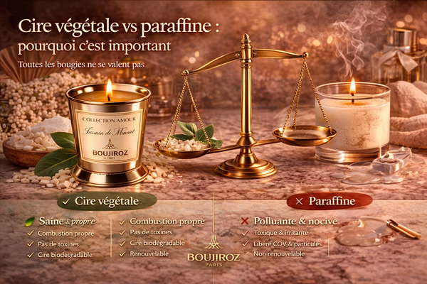 Cire végétale vs paraffine : pourquoi c’est important