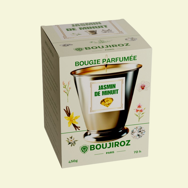 Bougie parfumée - JASMIN DE MINUIT - Trésors d'Essence