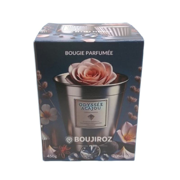 Bougie parfumée -  ODYSSÉE ACAJOU - Trésors d'essence
