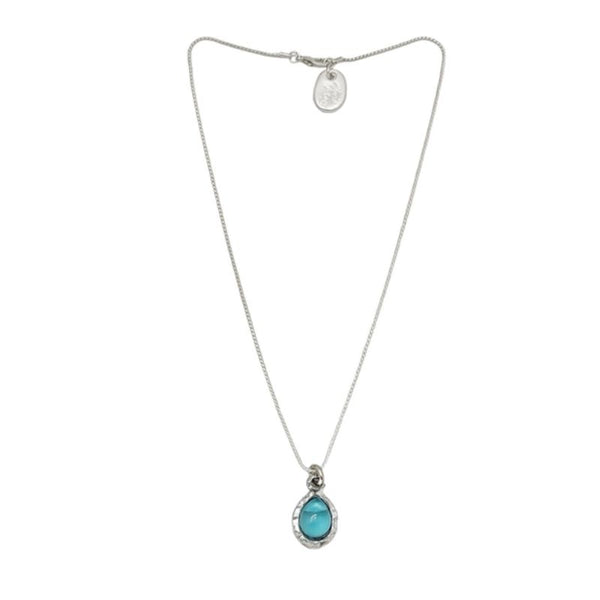 Ensemble Collier & Boucles d’Oreilles – Cristal Bleu Goutte d’Éclat