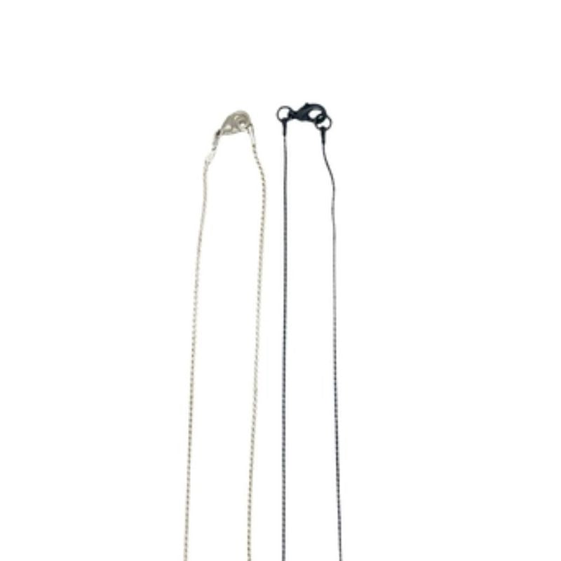 Duo de Colliers White & Black avec Cristal – Cristaux Swarovski & Argent 925